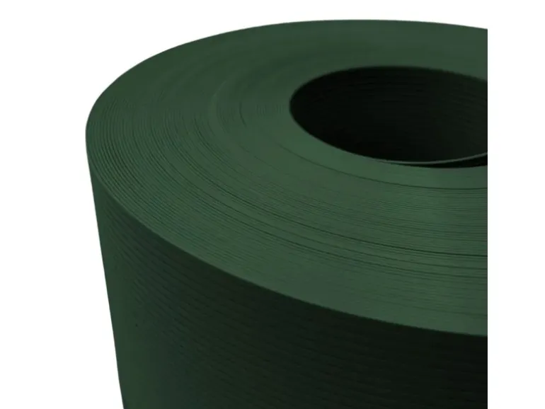 zaunzu Sichtschutz Rille PP für Doppelstabmatten Zaun Tannengrün 26m