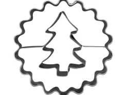 Zenker Ausstecher Linzer mit Tannenbaum Ø 54 mm x 36 mm Silber